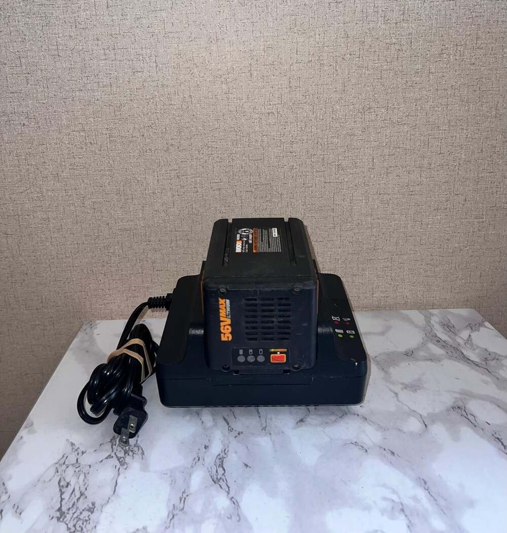 WORX 56V Max Lithium-Ion Battery WA3559 and Charger WA3859 Set - Picture 10 of 10